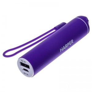 Внешний аккумулятор Harper PB-2602 Purple (2200 mAh) фиолетовый