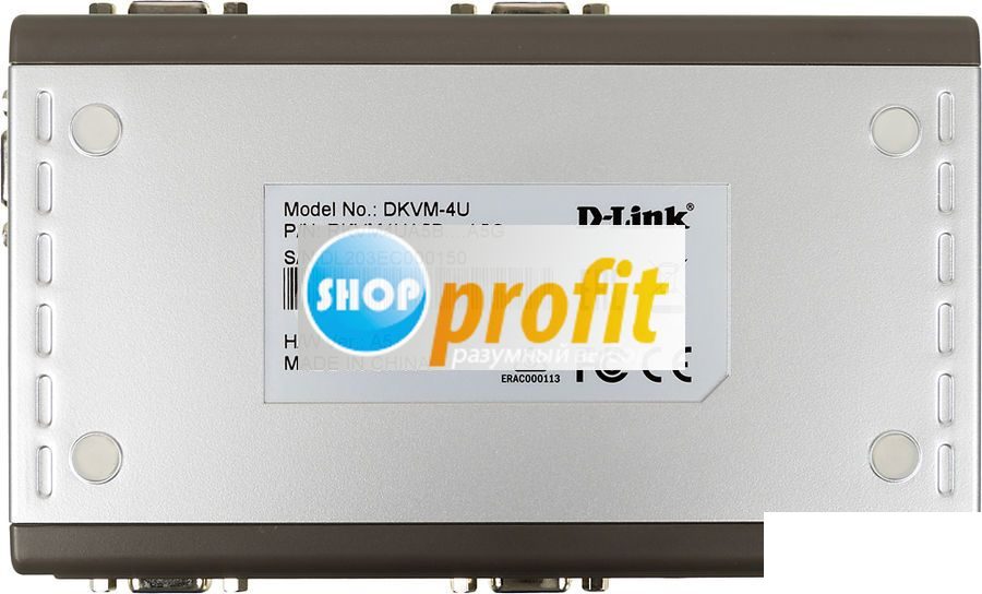 Переключатель D-Link DKVM-4U, 4-портовый KVM-переключатель с портами USB (DKVM-4U)
