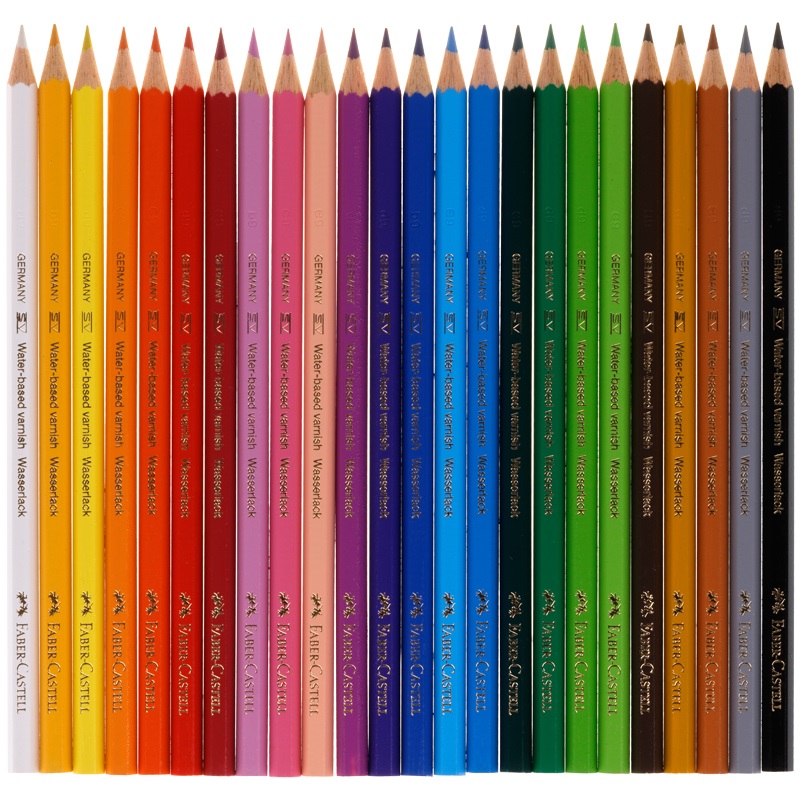 Карандаши цветные 24 цвета Faber-Castell Eco &quot;Замок&quot; (L=175мм, D=7мм, d=3мм, 6гр) + точилка, картонная упаковка (120124)