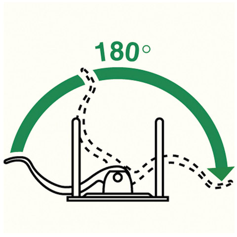 Папка с арочным механизмом Leitz 180° (50мм, А4, до 350л., пластик) зеленая (10151255), 10шт.