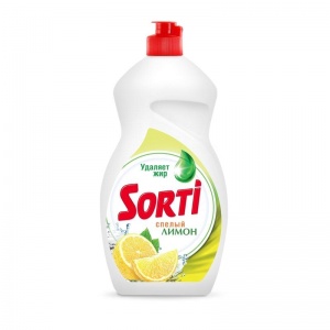 Средство для мытья посуды Sorti "Лимон", 1.3л (1616-3), 9шт.