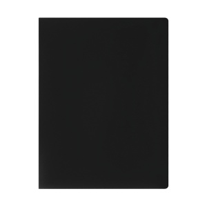 Папка файловая 30 вкладышей Стамм (А4, пластик, 17мм, 500мкм) черная (ММ-32200)
