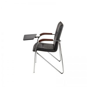 Конференц-кресло Samba ST, кожзам черный, хром, 1шт.