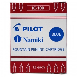 Чернильный картридж Pilot IC-100, синий, 12шт., 12 уп. (IС-100-L)