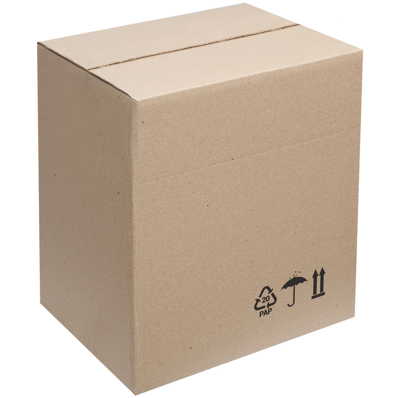 Короб картонный 300x250x350мм, картон бурый Т-22 профиль С, 20шт. (275378)