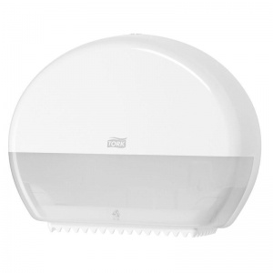Диспенсер для туалетной бумаги рулонной Tork T2 Elevation, для мини-рулонов, пластик, белый (555000)