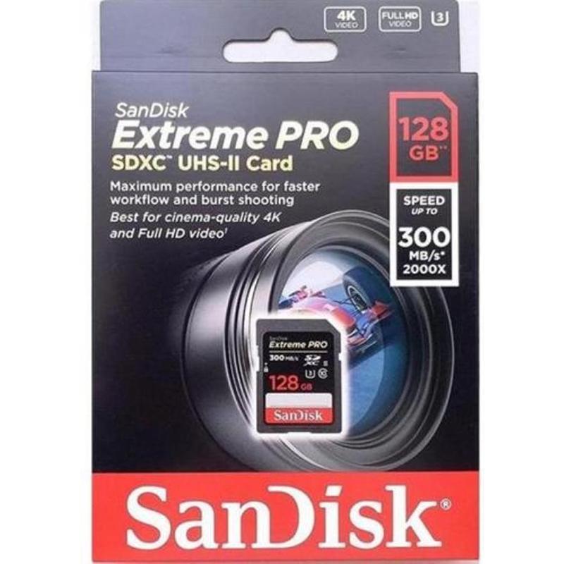 Карта памяти SDXC SanDisk Extreme PRO 128Gb, Class 10 (SDSDXPK-128G-GN4IN)