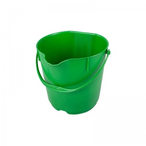 Ведро 15л FBK, пластиковое, зеленое