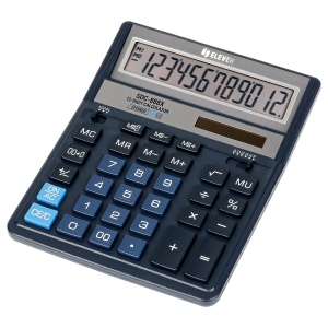 Калькулятор настольный Eleven SDC-888X-BL (12-разрядный) двойное питание, синий (SDC-888X-BL)