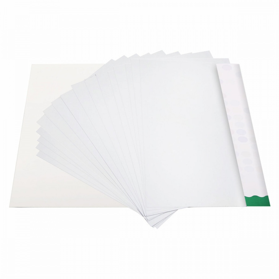 Картон белый мелованный Brauberg Kids (20 листов, А4, белый оборот, 203х283мм) папка (115160)