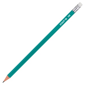 Набор чернографитных (простых) карандашей Staff Everyday BLP-GRN (НВ, с ластиком, корпус зеленый) 50шт. (181941)