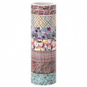 Набор WASHI-лент для декора Остров Сокровищ "Микс №3", 15мм х 3м, 7 цветов, рисовая бумага (661711), 12 уп.
