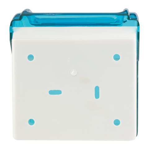 Диспенсер для туалетной бумаги рулонной Лайма, пластик, тонированный голубой (605043), 36шт.