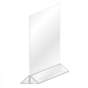 Подставка настольная вертикальная Аллегро (А4, 70х210х340мм, прозр. пластик) 1шт.