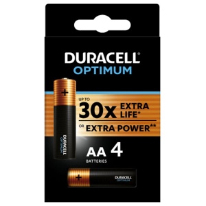 Батарейка Duracell Optimum AA/LR06 (1.5 В) алкалиновая (блистер, 4шт.) 2 уп. (5014061)