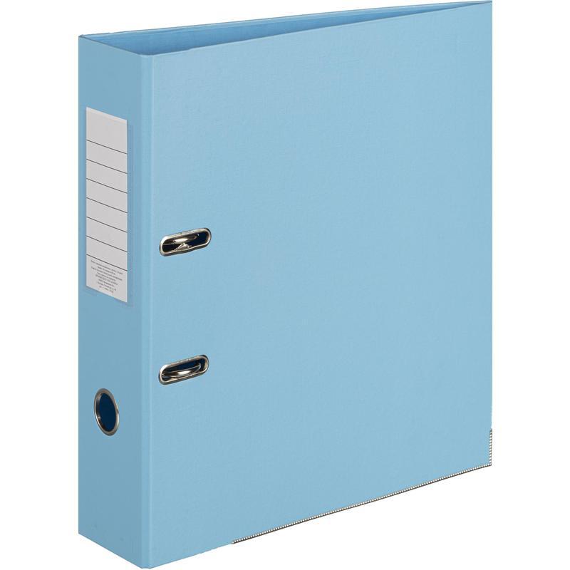 Папка с арочным механизмом Attache Bright colours (80мм, А4, картон/бумвинил) голубая
