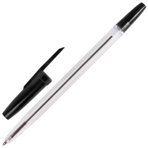Ручка шариковая Brauberg Line (0.5мм, черный цвет чернил) 1шт. (141098)