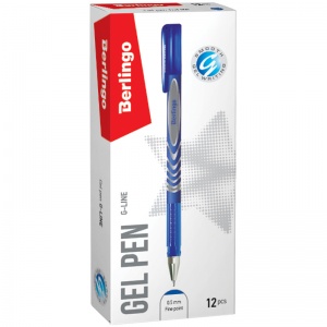 Ручка гелевая Berlingo G-Line (0.4мм, синий, игольчатый наконечник) 12шт. (CGp_50117)