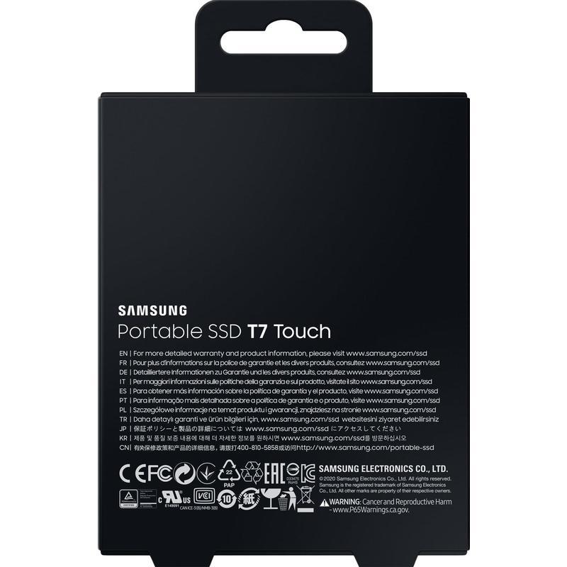 Внешний жесткий диск Samsung T7 Touсh, 500Гб, серебристый (G2 MU-PC500S/WW)
