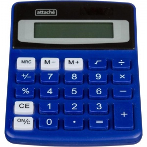 Калькулятор настольный компактный Attache ATC-555-8C (8-разрядный) синий