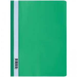 Папка-скоросшиватель Стамм (А4, 160мкм, до 100л., пластик) зеленая (ММ-32252), 10шт.