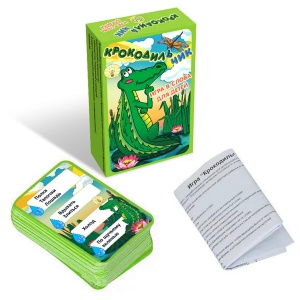 Игра настольная карточная Нескучные игры "Крокодильчик", 108 карточек (7096)
