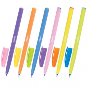 Ручка шариковая Пифагор (0.3мм, синий цвет чернил, масляная основа) 48шт. (OBP107)