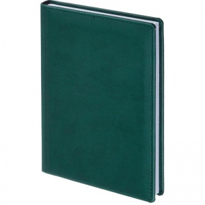 Ежедневник недатированный А5 Attache "Вива" (176 листов) обложка кожзам, зеленая