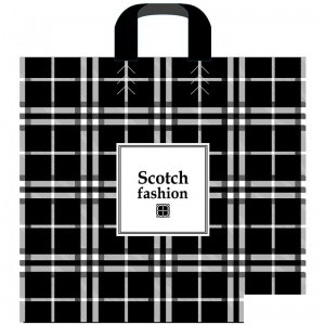 Пакет с петлевой ручкой Артпласт "Scotch fashion", 40x40+5см (100), 25шт. (ПТЛ03985)