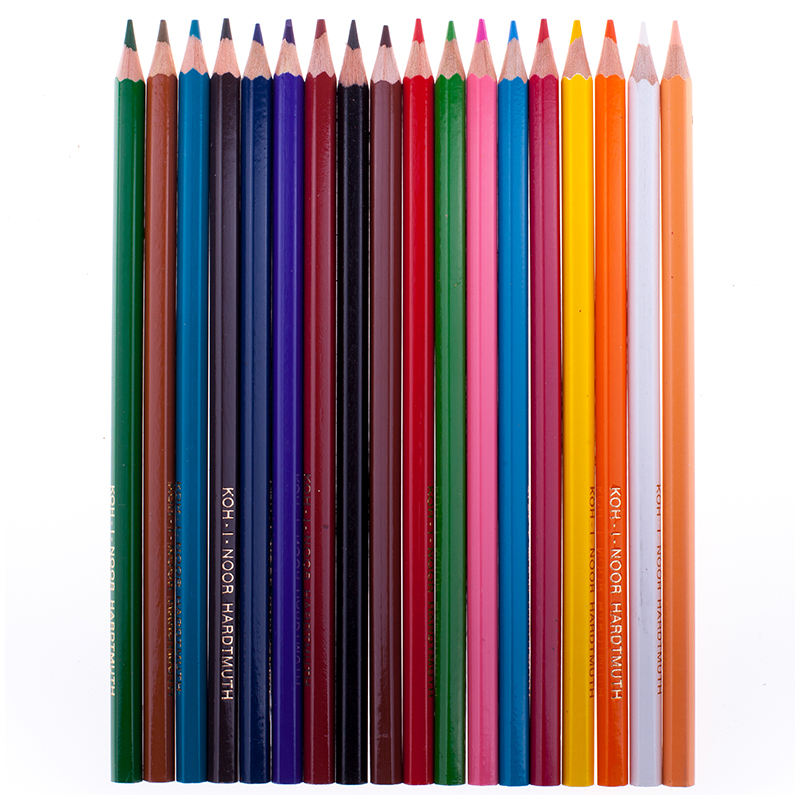 Карандаши цветные 18 цветов Koh-I-Noor &quot;Крот&quot; (L=175мм, D=7мм, d=3.2мм, 6гр) картонная упаковка, 8 уп. (3653018026KSRV)