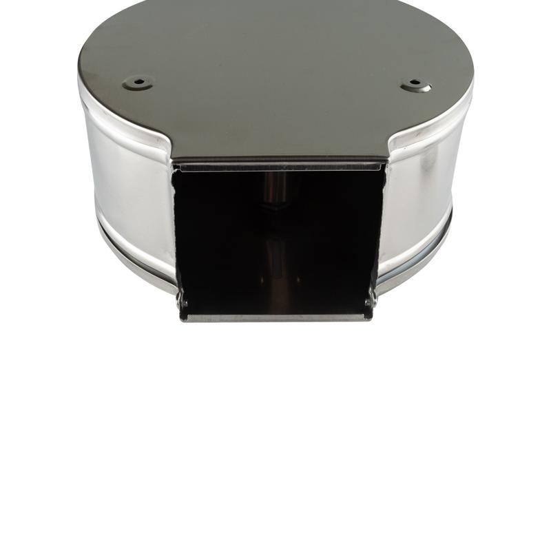 Диспенсер для туалетной бумаги рулонной NV-2508, нержавеющая сталь, серый