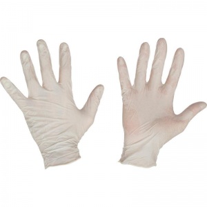 Перчатки одноразовые латексные смотровые Cerebrum, текстурированные, нестерильные, размер XS (5-6), белые, 50 пар