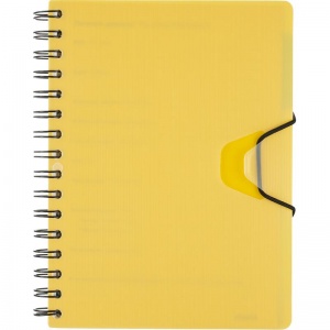Ежедневник недатированный А5 Attache Bright Colours (136 листов) обложка пластик, желтый (165х208 мм)