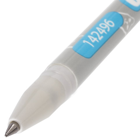 Ручка гелевая стираемая Пифагор (0.5мм, синяя) 12шт. (99)