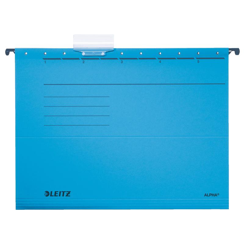 Подвесная папка Leitz Alpha Стандарт (348х260мм, до 320л., картон) синяя