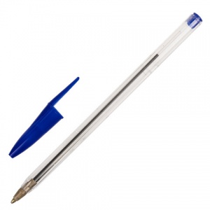 Ручка шариковая Staff Basic Budget BP-02 (0.5мм, синий цвет чернил) 200шт. (143758)