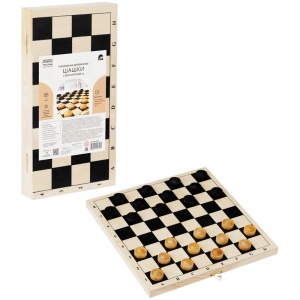 Игра настольная Шашки Три Совы, деревянные с деревянной доской 29x29см (НИ_46629)