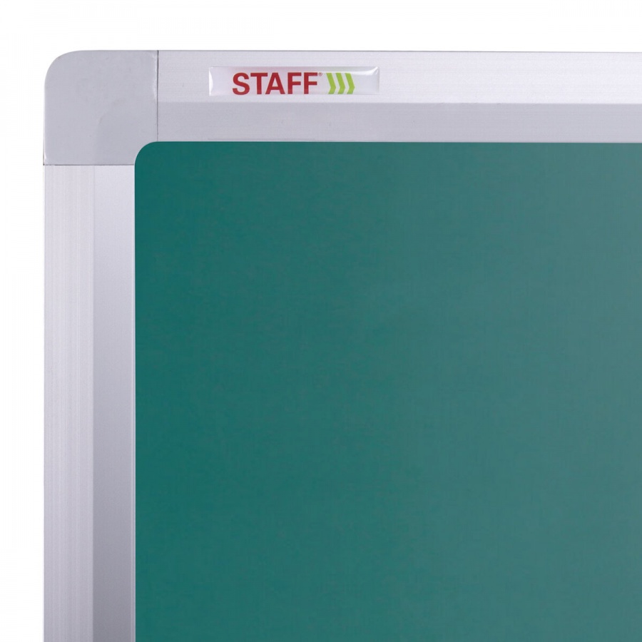 Доска меловая/магнитно-маркерная Staff (120х180см, двусторонняя, на стенде) зеленая/белая (238007)