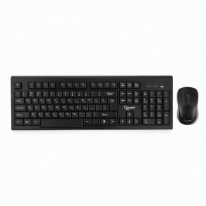 Набор клавиатура+мышь Gembird KBS-8002, беспроводной, черный