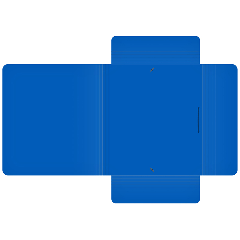 Папка на резинках пластиковая Berlingo Soft Touch (А4, 600мкм, до 300 листов) синяя (FB4_A4981)