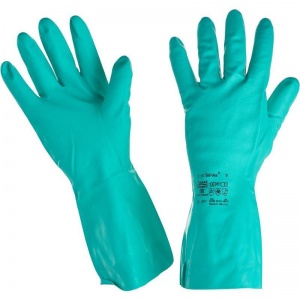 Перчатки защитные нитриловые Ansell "Солвекс" 37-675, размер 9 (L), 1 пара