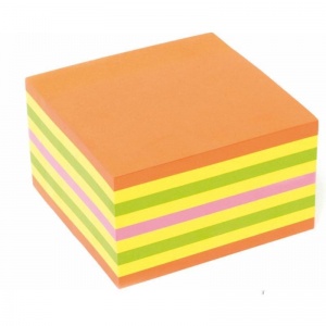 Стикеры (самоклеящийся блок) Kores, 75x75мм, 4 цвета неон, 450 листов, 6 уп.