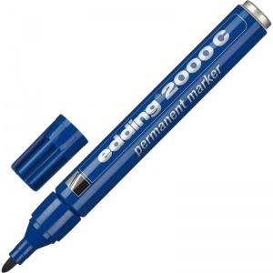 Маркер перманентный (нестираемый) Edding E-2000C (1.5-3мм, круглый наконечник, синий) (E-2000C/3)