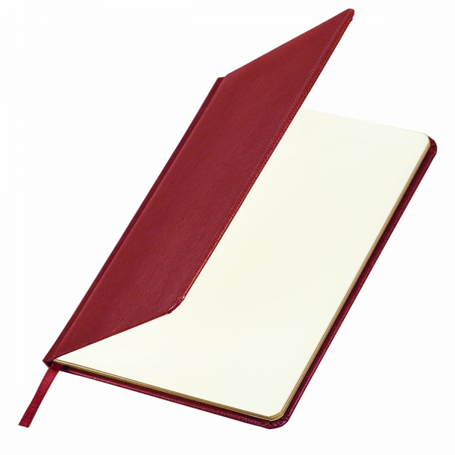 Еженедельник недатированный А5 Brauberg Iguana (64 листа) обложка кожзам, красная (114477)