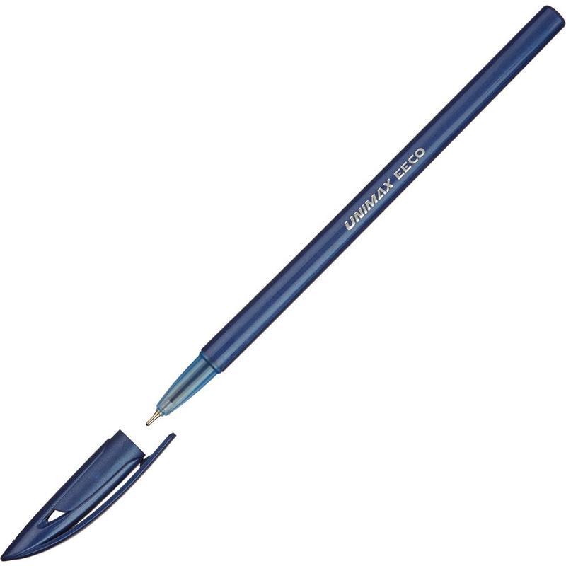 Ручка шариковая Unimax EECO (0.5мм, синий цвет чернил, масляная основа) 1шт. (UM0037)