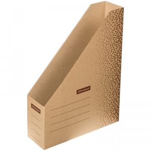 Лоток для бумаг вертикальный OfficeSpace "Standard", 75мм, микрогофрокартон, коричневый (264788), 20шт.
