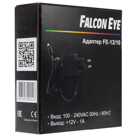 Блок питания Falcon Eye FE-12/10, входное напряжение 90-264В, номинальный ток 1A (00-00106425)