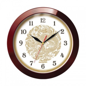 Часы настенные аналоговые Troyka 11131190, коричневый
