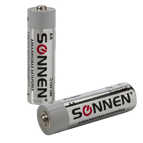 Батарейка Sonnen AA/LR06+ААА/LR03 (1.5 В) алкалиновая (пластик.короб, 20+10шт.) 2 уп. (455097)