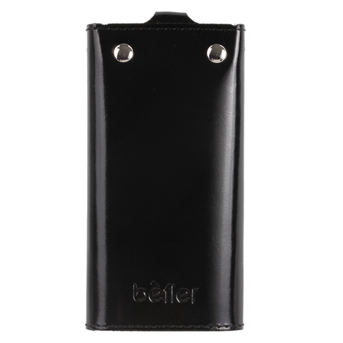 Ключница Befler Classic, натур.кожа, две кнопки, 60x110х15мм, черная (KL.3.-1)